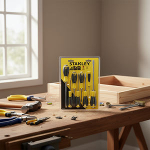 Juego de destornilladores Stanley de 8 piezas, kit de herramientas esencial con diferentes tipos de puntas para reparaciones en el hogar - Product Image 3