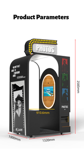 Photo Booth Coin Operated Mirror Machine Instant Print Photo Booth With Printer Kiosk Vending Machine - Product Image 6