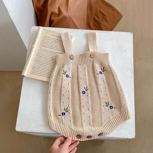 RTS Engepapa Winter <strong>Newborn</strong> Baby <strong>Knit</strong> Sweater Toddler <strong>Cardigan</strong> and Flower Embroidered Romper Custom Logo Baby Clothing Set - Product Image 4