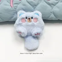 Petite poupée queue chat pendentif broche porte-clés en peluche sac à dos bricolage accessoires lapin ours jouet