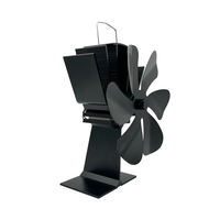 Ventilateur thermique économique EJ à 6 pales pour foyer, poêle, camping-car et usage extérieur, compatible avec les poêles à bois