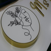Enseigne lumineuse 3d imperméable à l'eau pour spa store front sign backlit sign for beauty salon decoration