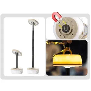 Лампа бюро современная беспроводная перезаряжаемая боковая Беспроводная флюоресцентная акриловая настольная лампа для кемпинга - Product Image 5