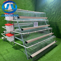 Cage à poules pondeuses de type A à haute durabilité, équipement d'élevage avicole avec alimentation et abreuvement automatiques