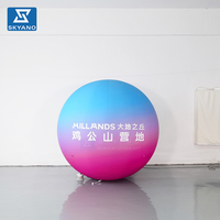 Ballon publicitaire gonflable géant personnalisé en couleur pour la décoration d'activités commerciales en plein air
