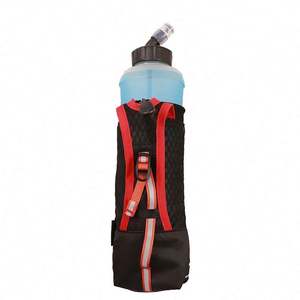 FREE SAMPLE Custom Logo Foldable Flask Holder Cycling Running Hiking Gym Sports Soft Water <b>Bottle</b> Cover Sleeve Hand Bag - Product Image 3