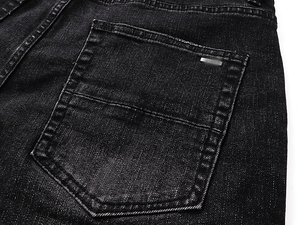 Calça <span class=keywords><strong>Jeans</strong></span> Masculina Amariy de Luxo Premium com Efeito Desgastado, Ajuste Slim, Denim Elástico e Bordado Cruzado - Coleção Designer <span class=keywords><strong>2026</strong></span> - Product Image 5