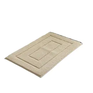 Tapis et moquettes de l'industrie tapis de pied en coton polyester pour salle de bain tapis à poils longs