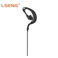 Écouteur pour talkie-walkie avec anneau en G, crochet d'oreille pivotant, bouton PTT, micro sans suppression du bruit pour Motorola XIR P6600 XPR3300 DP2400