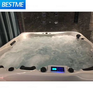 <span class=keywords><strong>Spa</strong></span> autoportant moderne de luxe avec jets de massage Baignoire à remous extérieure et égouttoir inclus pour les hôtels - Product Image 6
