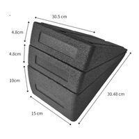 LADYGLOW Planche inclinée antidérapante pour l'étirement du mollet Améliorer la mobilité Planche d'inclinaison pour le talon Squat surélevé EPP Squat Wedge