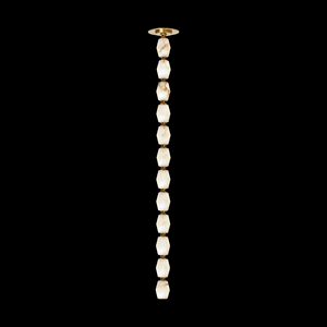 Moderno Simple Alabastro 8 Luz Colgante Collar Candelabro Hogar Interior Diseño Iluminación Latón Lineal Alabastro Colgante Luz - Product Image 3