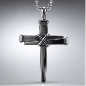 yunnique Thai Gu Niche <b>Cross</b> Necklace Zinc Alloy Unisex Pendant Hip Hop Street Trendy Geometric Design JD215 - Product Image 1