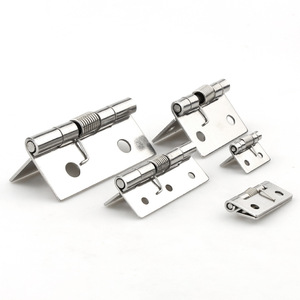 Bisagras de Resorte de Acero Inoxidable 304, Superficie Pulida, Bisagra para Muebles de Montaje en Superficie K185B, Retorno Automático, Diseño Industrial - Product Image 1