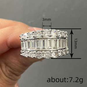 Double Layer Round Geometric Design Ring Elegant Style Finger Ring for Women - Product Image 4