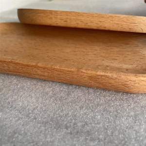 Plateau de service ovale décoratif en bois d'acacia pour café, thé, fruits, aliments, desserts – Vente en gros - Product Image 2