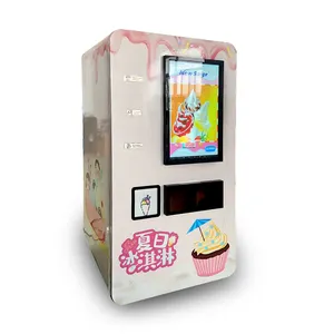 screen touch freshly make ice cream vending machine