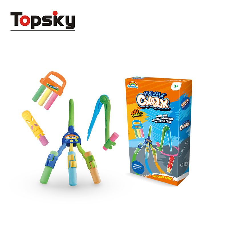 Прочная упаковка для защиты 4 шт. меловых наборов для тротуара для детей цветной гигантский держатель в комплекте