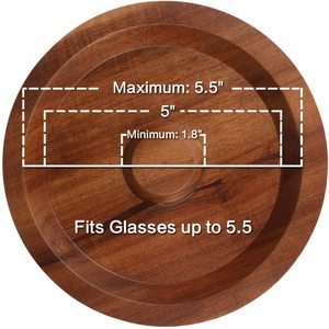 PROMOTION : Rimmer en bois pour verres à cocktails, pour la décoration au sel ou au sucre, compatible avec les verres larges jusqu'à 5,5 pouces - Product Image 3