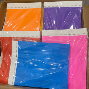 Bracelet fluorescent jetable en papier Tyvek, bracelet fluorescent imperméable et indéchirable pour l'extérieur, idéal pour les bars en plein air - Product Image 2