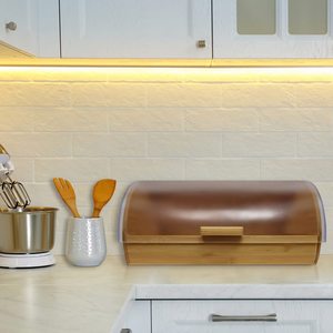 Combohome Hộp Đựng Bánh Mì Bằng Nhựa Bán Sỉ Hộp Đựng Bánh Mì Bằng Tre Có Cửa Sổ Trong Suốt - Product Image 4