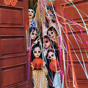 Bán buôn số lượng lớn đầy màu sắc bên trắng trang trí tay ném streamers cho sinh nhật đám cưới tốt nghiệp - Product Image 5