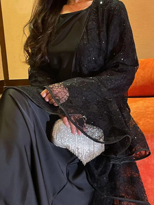 <span class=keywords><strong>Robe</strong></span> Abaya Élégante 2026 Sharut à Manches Évasées en Dentelle pour Femme, Idéale pour Banquets, Fêtes, Ramadan, Aïd, Dubaï, Turquie – Respirante - Product Image 2