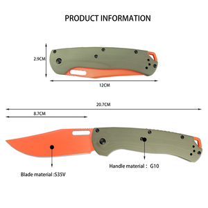 Envío desde EE. UU. <span class=keywords><strong>Cuchillo</strong></span> de Bolsillo Táctico con Mango G10 y Material S35V 15535, para Camping, Pesca, Caza, EDC, Cuchillos Plegables AXIS - Product Image 3