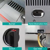 Armoire vapeur à riz à gaz 12 plateaux, en acier inoxydable, économe en énergie, pour cuisine d'hôtel, cuisson vapeur de riz et de raviolis