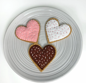 Juego de fieltro Galletas Juego de imaginación Comida Juguetes Fieltro Postre Fieltro Galletas con chispas de chocolate - Product Image 2