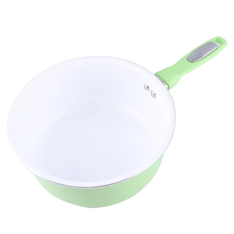 Nonstick Double Pot Griddle Skillet Aluminum Fry Pan&Wok With Soft Touch Handle Cauldron Cooking Pot Set kitchen supplies