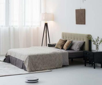 AJJ-Q393 Nouveau lit double en bois massif chinois pour chambre d'hôtes
