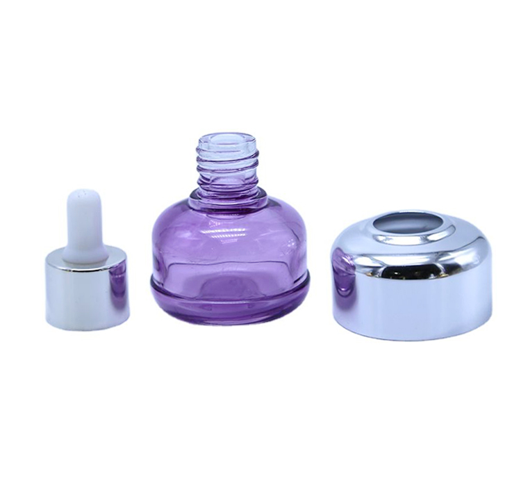 Silk Screen Cosmetic Dropper Bottle 10ml Glass Perfume Bottle With Dropper