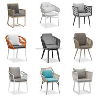 Meubles d'extérieur, petites tables et chaises pour la maison, balcon, jardin, table tout en aluminium, table de loisirs d'extérieur, usage commercial
