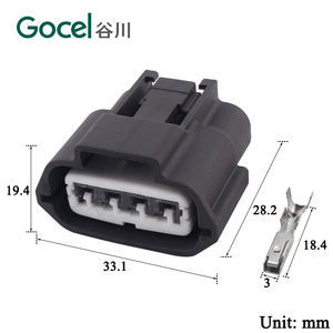 ขั้วต่อเทอร์มินัลยานยนต์2รู DJ7034YB/7044YB-<span class=keywords><strong>2.2</strong></span>-21พร้อมขั้วทองเหลืองชุบดีบุก - Product Image 4