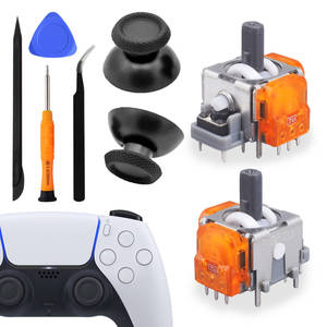 Manette de jeu V5 TMR - filaire, faible consommation d'énergie, design à film carbone, compatible avec le boîtier de remplacement imprimé en 3D - Product Image 4