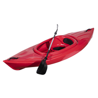 Vente chaude bateaux à rames pour la pêche Kayak kayak en plastique pour une personne pour lacs et rivières kayaks pêche sportive