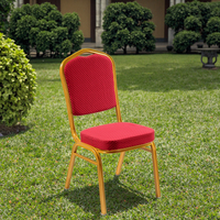 Chaises de banquet empilables et pliables modernes en tissu et fer pour fêtes, cuisine, maison, hôtel, école, extérieur, entrepôt, salle de sport