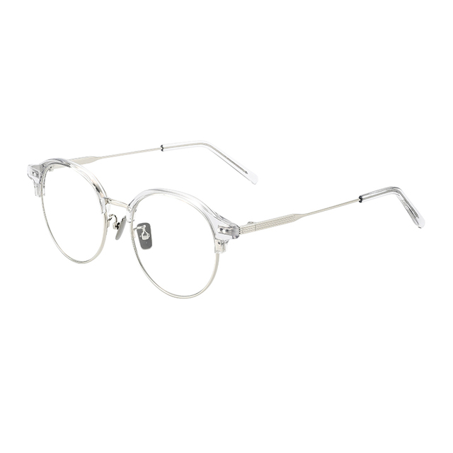 Fashion Metal Acetate Material Glasses Frame Anti-blue Light Optical Glasses Eyeglasses Frames