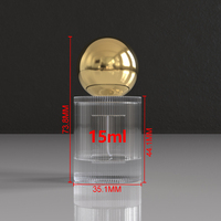 Mini flacon de parfum en verre de 15 ml avec boîte, logo personnalisé, flacon vaporisateur esthétique avec design cannelé en verre