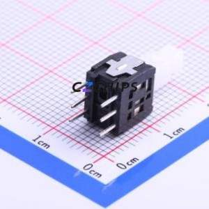 SPPH420100 <b>Push</b> <b>Button</b> <b>Switch</b> Through hole Component (THT) <b>Switch</b> Self-Locking Square <b>Button</b> Through Hole 100mA - Product Image 1