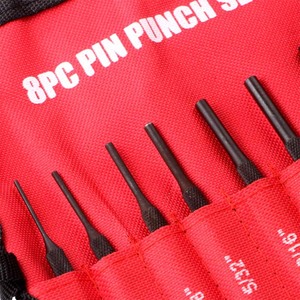 8Pc Pin Punch Set Round Head 1/16 To 5/16 Inch For Metalworking Tools - Product Image 3