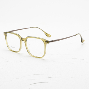 Monturas de Gafas Rectangulares de Aro Completo, Color Sólido, Titanio Ligero, Anti-UV, Unisex, Corrección de Visión para Adultos - Product Image 1