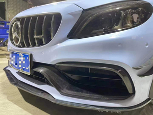 Lèvre de pare-chocs avant en fibre de carbone W205 <span class=keywords><strong>C63</strong></span>, séparateur avant pour Mercedes Benz W205 Classe C <span class=keywords><strong>C63</strong></span> <span class=keywords><strong>AMG</strong></span> - Product Image 6