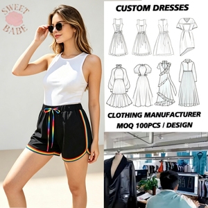 SWEET BABE Pantalones Cortos Ajustados con Borlas Negras para Mujer, Talla Grande, Estilo Y2K, a la Moda, Casuales, para Salir de Noche, Club, Moda Urbana - Product Image 1