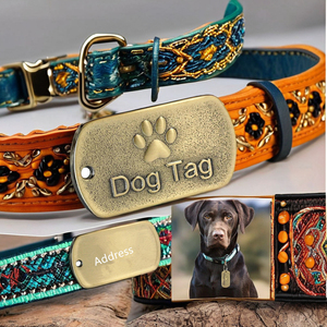 Targhetta per Collare per Animali Domestici in Lega di Zinco con Logo Personalizzato, Bronzo Antico, Stampa Fustellata, Chiusura di Sicurezza e Impronta di Zampa Placcata - Product Image 2