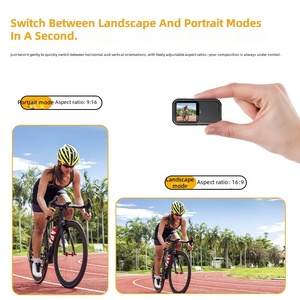 กล้องถ่ายภาพกีฬาแบบพกพา 1080P พร้อมหน้าจอ 1.3 นิ้ว สายคล้องคอแม่เหล็ก ป้องกันการสั่นไหว เหมาะสำหรับการเดินป่า ถ่ายวิดีโอบล็อก และบันทึกภาพพาโนรามา - Product Image 3