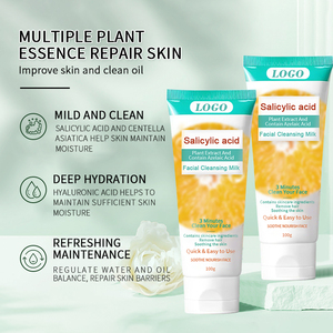 Tùy chỉnh người phụ nữ phát sáng sạch sẽ làm trắng VC mặt rửa sâu dưỡng ẩm cam nhẹ nhàng lỗ chân lông giảm thiểu mụn trứng cá loại bỏ salicylic axit rửa mặt - Product Image 3
