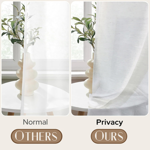 Semplice ed elegante colore solido Beige <span class=keywords><strong>tende</strong></span> in poliestere stile semplice osso bianco <span class=keywords><strong>tende</strong></span> della finestra <span class=keywords><strong>per</strong></span> <span class=keywords><strong>soggiorno</strong></span> o camera da letto - Product Image 5