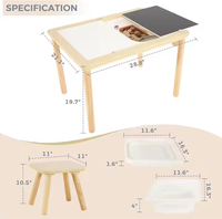 Personnalisation Style Classique Bois de Pin Bambou Style Naturel Grand Plateau de Table Sensoriel d'Intérieur Bureau d'Étude pour Enfants Vente en Gros